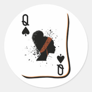 Adesivo Black Queen Card Black History Month African Celeb