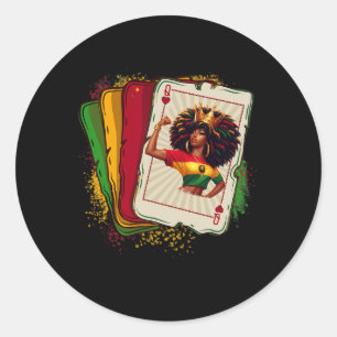 Adesivo Black Queen Of Hearts Card Deck Game - Preto Ortod
