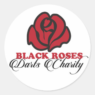 Adesivo Black Roses Darts Charity Sticker