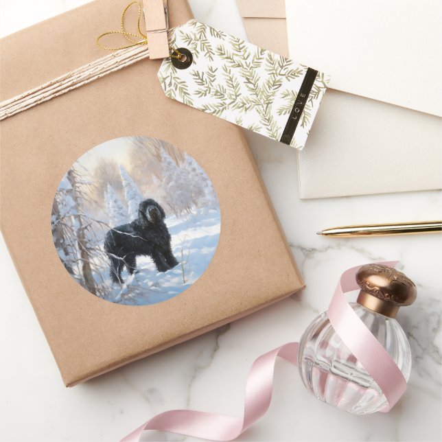 Adesivo Black Russian Terrier Que Neve (Presentear)