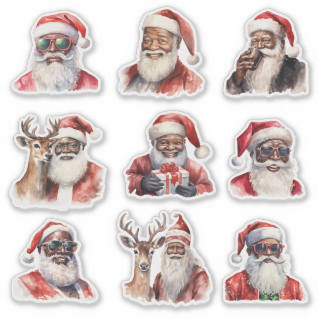 Adesivo Black Santa Claus (Frente)