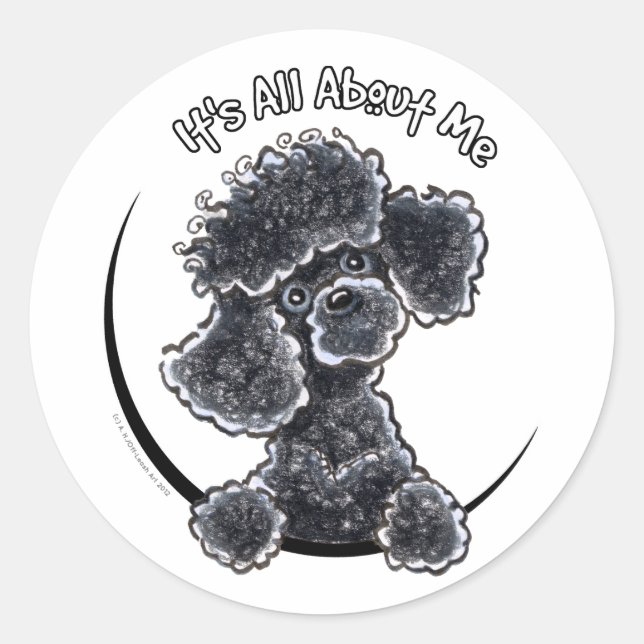Adesivo Black Toy Poodle IAAM (Frente)