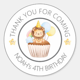 Adesivo Black White Cute Watercolor Kids Birthday Sticker