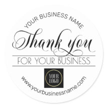 Black White da Business Obrigado | adicionar LOGOT