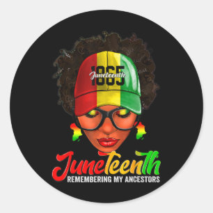 Adesivo Black Women Junetet Lembrando Meus Ancestrais