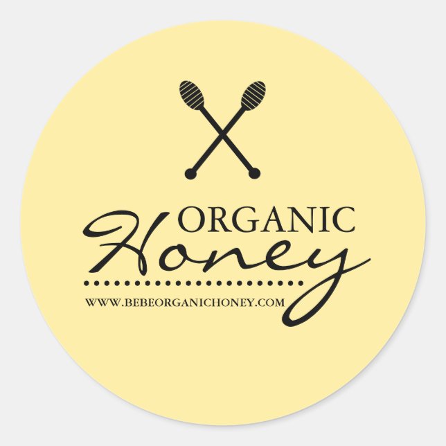 Adesivo Black & Yellow Honey Business Sticker (Frente)