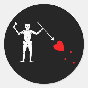 Adesivo Blackbeard Edward ensina a bandeira