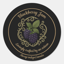 Adesivo Blackberry Whisper – Artisan Jam Label
