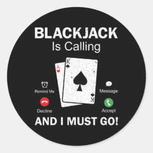 Adesivo Blackjack Gambling 21 Blackjack