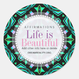 Adesivo Blacklite Aztec Magic-Round Sticker