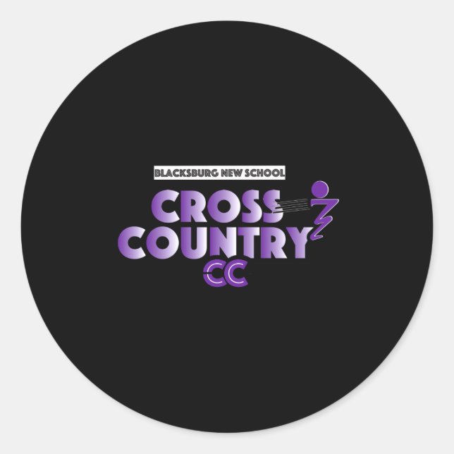 Adesivo Blacksburg New School Cc Running Club Long Sleeve  (Frente)