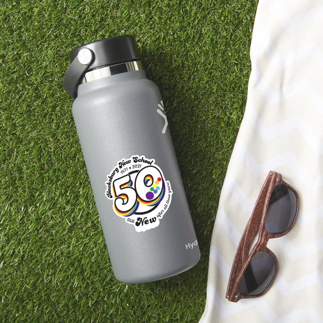 Adesivo Blacksburg New School celebra 50ª Ronda Sticky (HydroFlask Insitu)