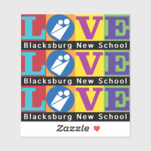 Adesivo Blacksburg New School Vinyl Sticker