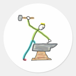 Adesivo Blacksmithing Stickman