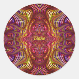 Adesivo BLAKE ~ Design Fractal Multicolor ~