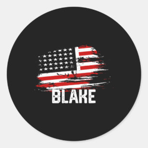 Adesivo Blake Usa Flag Personalizou 4 De Julho Blake