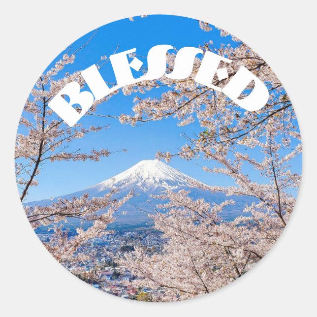 Adesivo Blessed Classic Round Sticker (Frente)