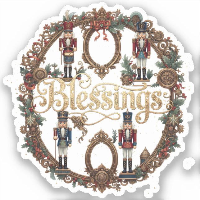 Adesivo Blessings Elegant Nutcracker (Frente)