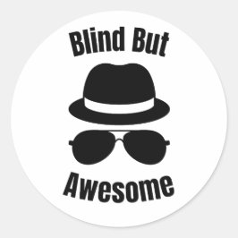 Adesivo Blind But Awesome - blind pinback