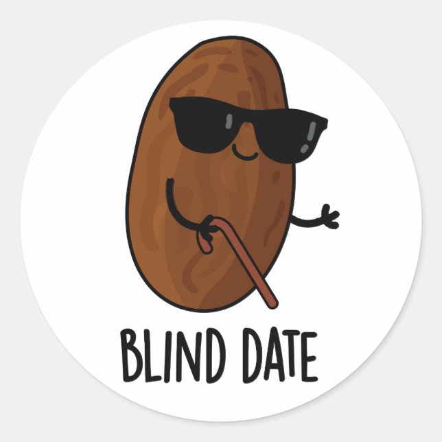 Adesivo Blind Date Engraçado Fruta (Frente)