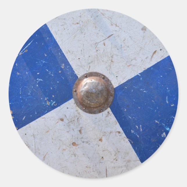 Adesivo blindagem de metal de madeira medieval arma de gue (Frente)