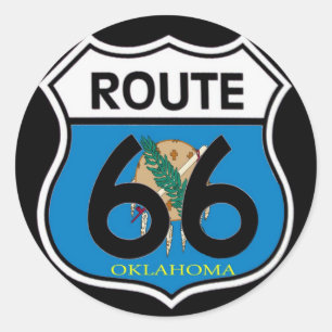 Adesivo Blindagem de Oklahoma flag Route 66