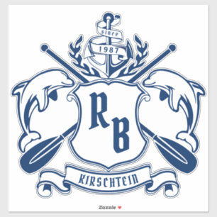 Adesivo Blindagem Náutica do Oar de Ancora dos Golfinhos-E