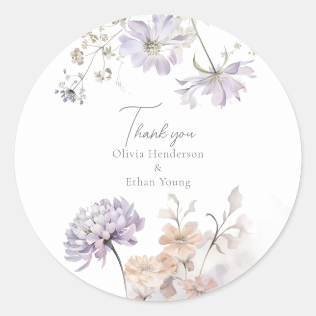 Adesivo Bliss - Casamento Lilac e Lavanda (Frente)