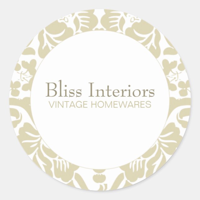 Adesivo Bliss Chic Damask Floral Sticker (Frente)