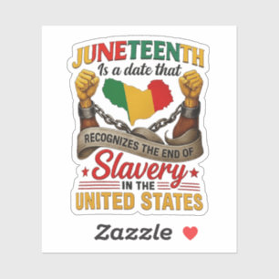 Adesivo Blissboy Camiseta engraçada Juneteenth Novidade , 