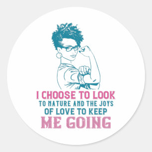 Adesivo BLM - Amor e Natureza Me Mantêm Indo