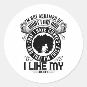 Adesivo BLM - Não tenho vergonha do meu corpo