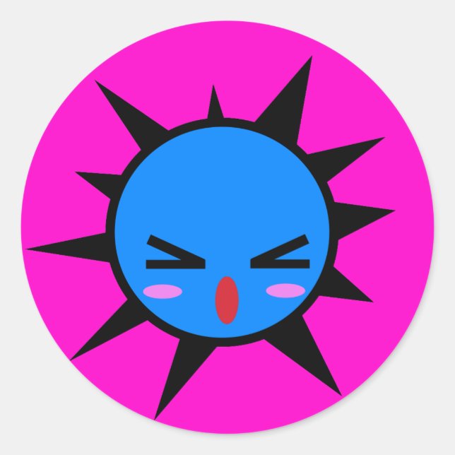 Adesivo blob irritado (Frente)