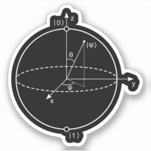 Adesivo Bloch  Física Quântica/Matemática