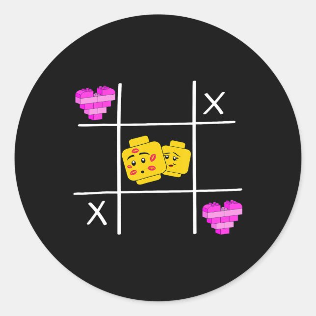 Adesivo Bloco Construção de Tijolos Figura Heart Master Bu (Frente)