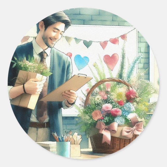 Adesivo Bloco de Notas de Apreciação Artístico (Frente)