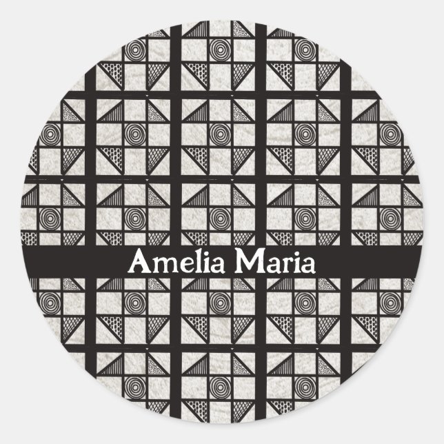 Adesivo Bloco de Patchwork Shoo Fly (Frente)