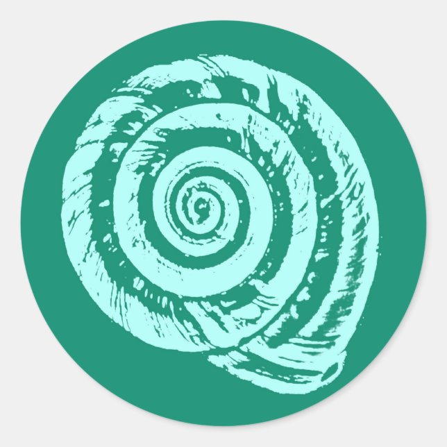 Adesivo Bloco de Spiral Impressão, Turquesa e Aqua (Frente)