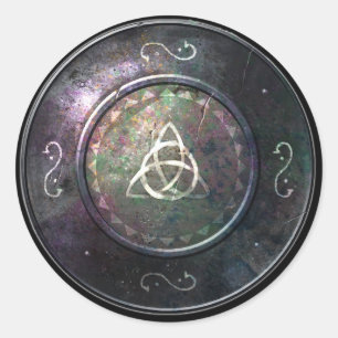 Adesivo Bloco redondo - Emblema Triquetra