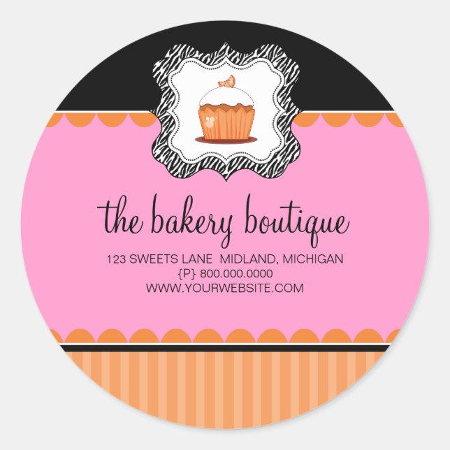 Adesivo Blocos para empresas da Bakery Boutique (Frente)
