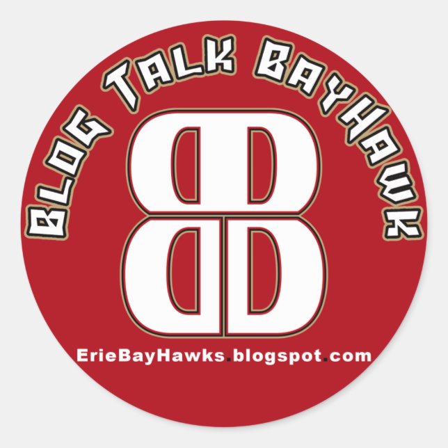 Adesivo Blog Talk BayHawk Red Stickers (Frente)