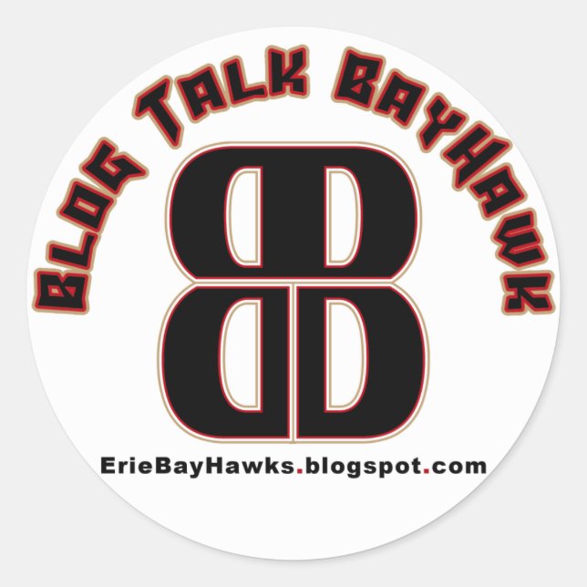 Adesivo Blog Talk BayHawk White Stickers (Frente)