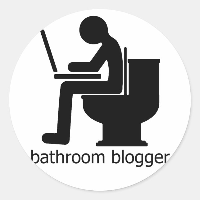 Adesivo Blogueiro do Banheiro (Frente)