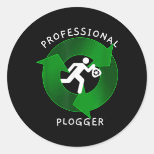 Adesivo Blogueiro Profissional - Ambiente de Bloqueio Joga