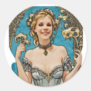 Adesivo Blona V1 Mucha Style Art