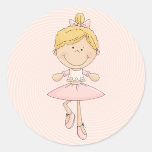 Adesivo Blonde Ballerina, um desenho animado