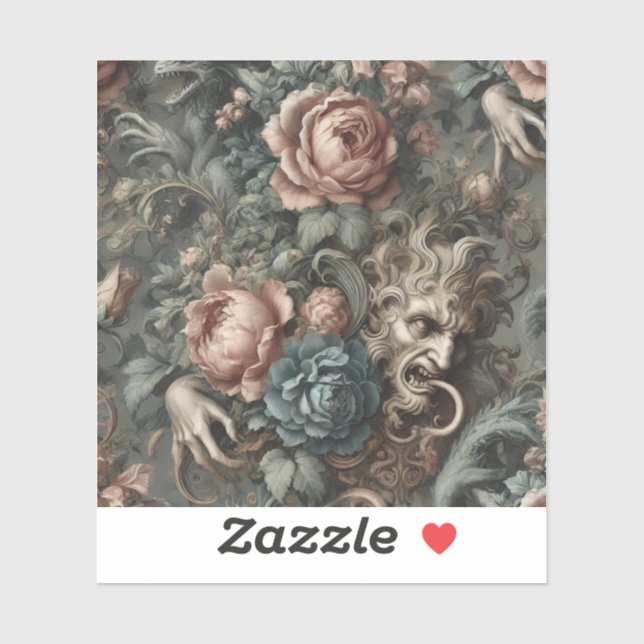 Adesivo Blood Shadows Ritual – Gothic Victorian (Folha)