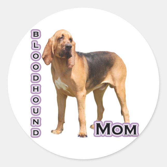 Adesivo Bloodhound Mãe 4 - Sticker (Frente)