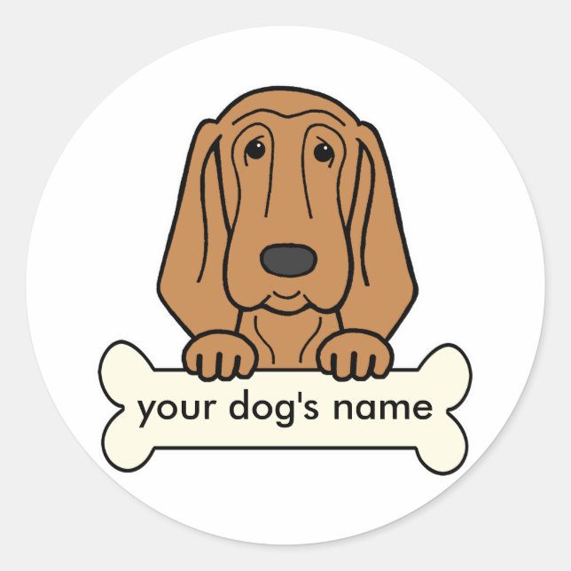 Adesivo Bloodhound Personalizado (Frente)