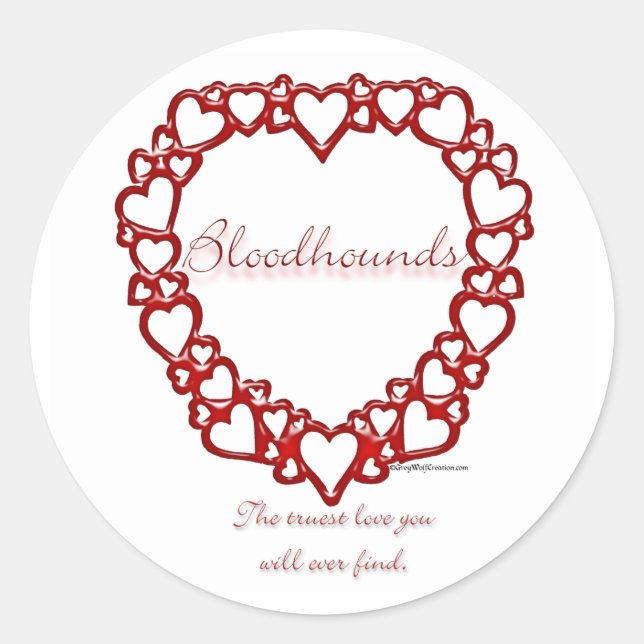 Adesivo Bloodhound True Love - Sticker (Frente)